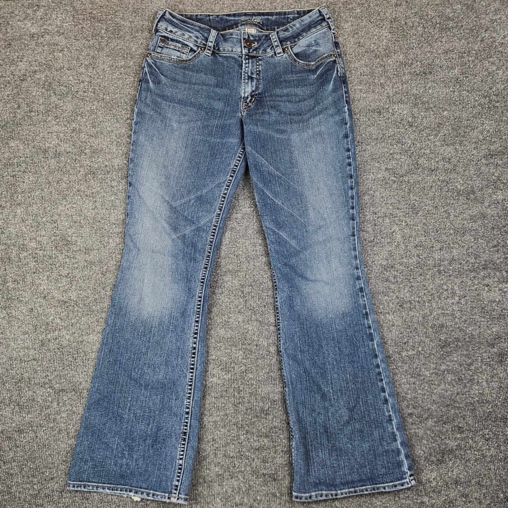 Silver Suki Bootcut Jeans Women's 31 Blue Denim Medium Wash Mid Rise‎ Stretch